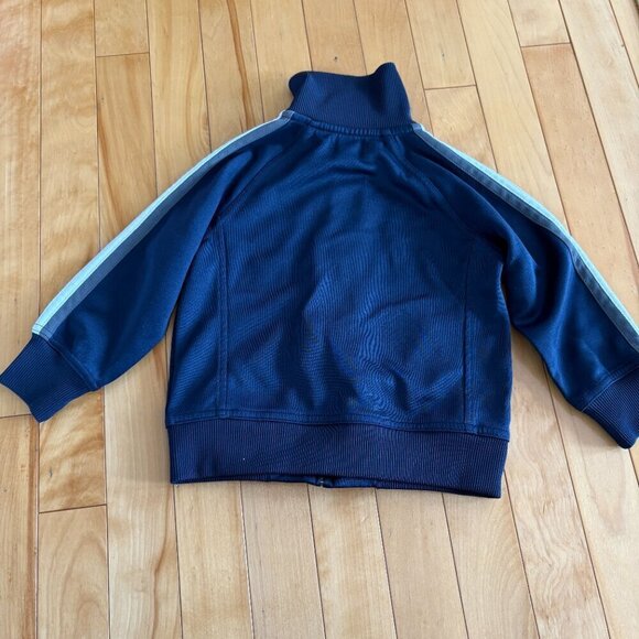 Roots Canada Athletic Zip Sweater Navy Blue Size 3T - Picture 7 of 8